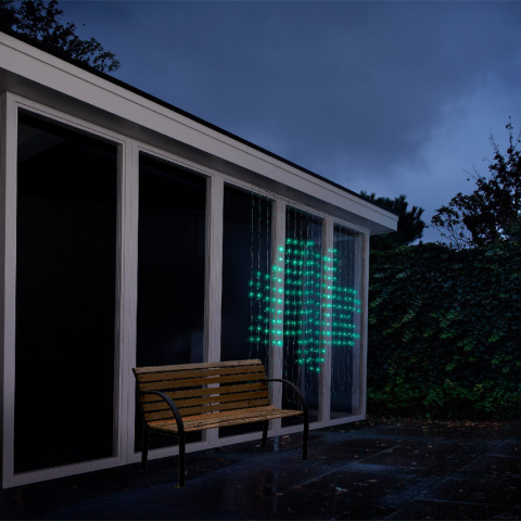 Kurtyna RGB 400LED 190x190cm z efektami kolorowa (490817) pilot timer wew/zew Kurtyna RGB 400LED 190x190cm z efektami kolorowa (490817) pilot timer wew/zew