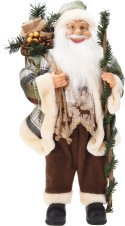 Mikołaj "leśny" 80cm z laską i workiem (190865; 162252)