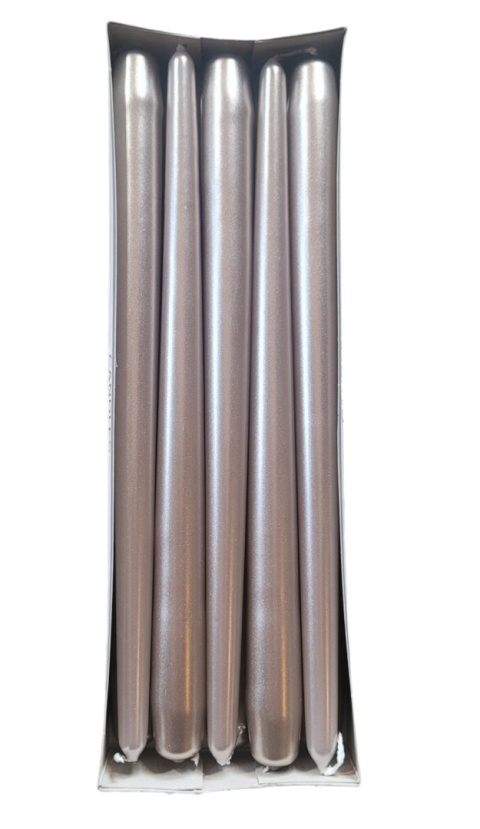 Świeca stożkowa 290/222mm Metalik piaski pustyni Świeca stożkowa 290/222mm Metalik piaski pustyni