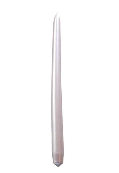 Świeca stożkowa 290/222mm Metalik pudrowy róż Świeca stożkowa 290/222mm Metalik pudrowy róż