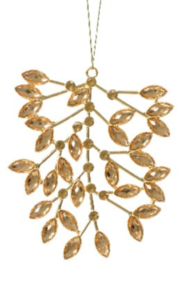 Zawieszka metalowa z kamieniami gałązka miodowa (740634)12cm Zawieszka metalowa z kamieniami gałązka miodowa (740634)12cm
