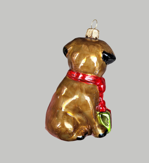 Form bauble: Bulldog with a package (69) SZ Form bauble: Bulldog with a package (69) SZ
