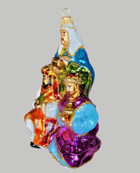 Bombka formowa: Trzej królowie opal (383) SZ Bombka formowa: Trzej królowie opal (383) SZ