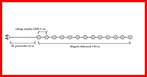 Lampki LED 200L 10mb zimne wew/zew (21/14/LED/CW) Lampki LED 200L 10mb zimne wew/zew (21/14/LED/CW)