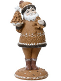 Mikołaj ceramiczny piernikowy 25cm z choinką i piernikiem (531269) Mikołaj ceramiczny piernikowy 25cm z choinką i piernikiem (531269)