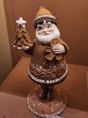 Mikołaj ceramiczny piernikowy 25cm z choinką i piernikiem (531269) Mikołaj ceramiczny piernikowy 25cm z choinką i piernikiem (531269)