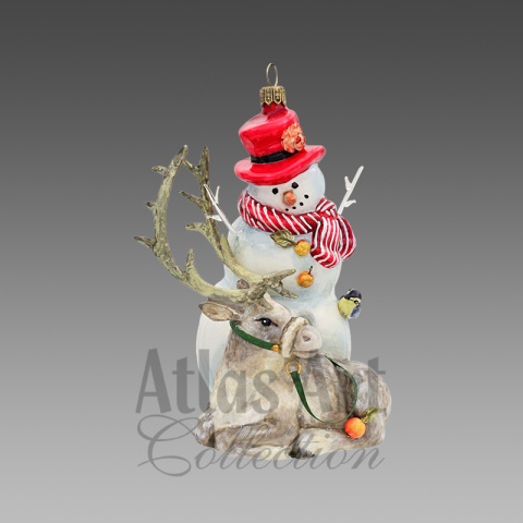 Skrzynka Atlas Art: Bałwan z jeleniem (Z0096AA) Skrzynka Atlas Art: Bałwan z jeleniem (Z0096AA)