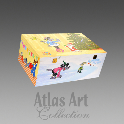 Skrzynka Atlas Art: Dziadek Mróz i śnieguroczka (ZL0003AA) Skrzynka Atlas Art: Dziadek Mróz i śnieguroczka (ZL0003AA)