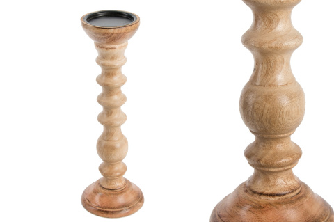 Świecznik 37cm drewno egzotyczne Indie (6663) Świecznik 37cm drewno egzotyczne Indie (6663)