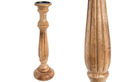 Świecznik 50cm drewno egzotyczne Indie (6660) Świecznik 50cm drewno egzotyczne Indie (6660)