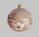 Bombka GlitterLab: Fi 110mm nylonka matowa różowa łąka (4460RL) Bombka GlitterLab: Fi 110mm nylonka matowa różowa łąka (4460RL)
