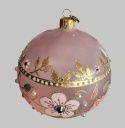 Bombka GlitterLab: Fi 110mm nylonka matowa różowa łąka (4460RL) Bombka GlitterLab: Fi 110mm nylonka matowa różowa łąka (4460RL)