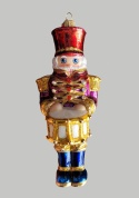 Bombka GlitterLab: Nutcracker z bębenkiem marokański (4655M)