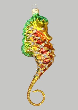 Bauble form: Seahorse with stones (153) H