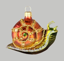 Bauble form: Snail with stones (164) H