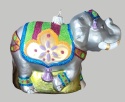 Bauble form: Circus collection: Elephant with a rug (155) H Bauble form: Circus collection: Elephant with a rug (155) H
