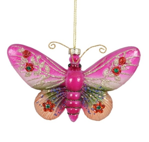 Bombka szklana Motyl magiczny różowy (125081) Bombka szklana Motyl magiczny różowy (125081)