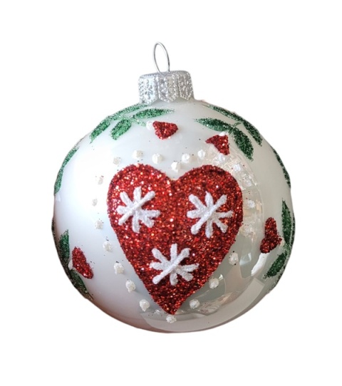 Baubles 100 decorated pack of 4 pieces FOR A FOLK NOTE Baubles 100 decorated pack of 4 pieces FOR A FOLK NOTE