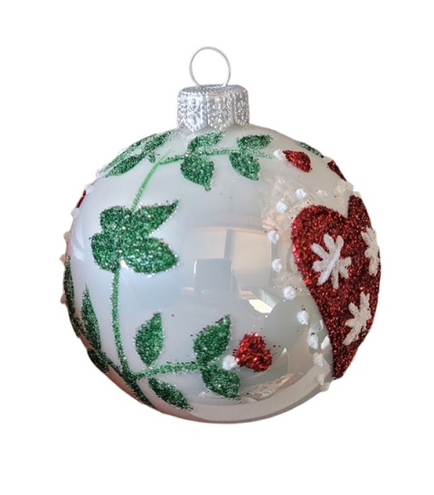 Baubles 100 decorated pack of 4 pieces FOR A FOLK NOTE Baubles 100 decorated pack of 4 pieces FOR A FOLK NOTE