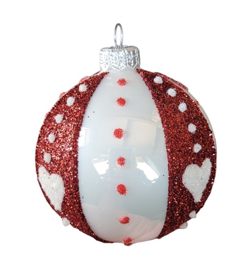 Baubles 100 decorated pack of 4 pieces FOR A FOLK NOTE Baubles 100 decorated pack of 4 pieces FOR A FOLK NOTE