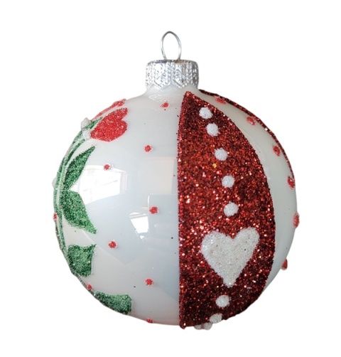 Baubles 100 decorated pack of 4 pieces FOR A FOLK NOTE Baubles 100 decorated pack of 4 pieces FOR A FOLK NOTE