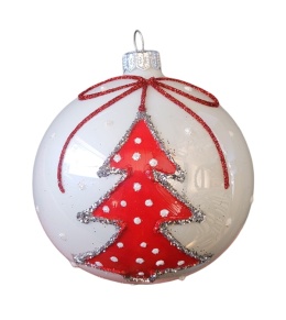 Bombki 100 dekorowane ornament op.4szt.: CZAS RADOŚCI
