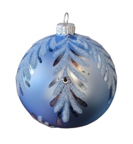 Bombki 120 dekorowane ornament op.4szt.: DIAMENTOWA CISZA