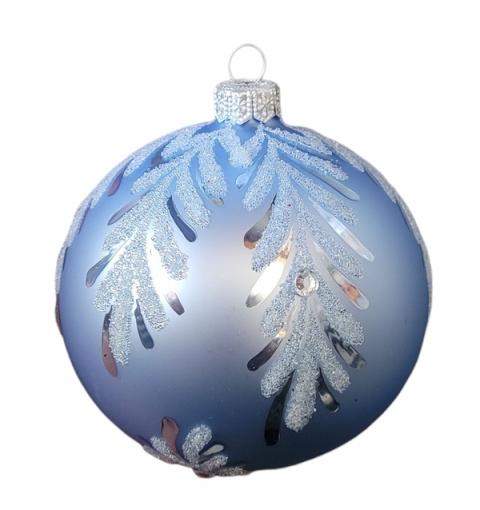 Bombki 120 dekorowane ornament op.4szt.: DIAMENTOWA CISZA Bombki 120 dekorowane ornament op.4szt.: DIAMENTOWA CISZA