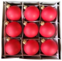 Bombki 60 satynowe czerwone op.9szt. Bombki 60 satynowe czerwone op.9szt.