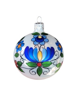 Bombki 80 dekorowane op.4szt LUDOWE (37)