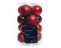 Bombki szklane opakowanie16szt czerwone mix fi 3,5cm (013370) tuba Bombki szklane opakowanie16szt czerwone mix fi 3,5cm (013370) tuba