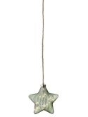 Gwiazda szklana 20cm khaki 15LED(487599)