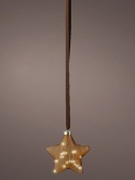 Gwiazda szklana 20cm miodowa 15LED (487591) Gwiazda szklana 20cm miodowa 15LED (487591)