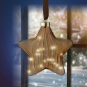 Gwiazda szklana 20cm miodowa 15LED (487591) Gwiazda szklana 20cm miodowa 15LED (487591)