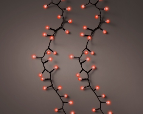 Lampki kuleczki Cherry mini 500LED czerwone dł.11m (495579)