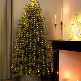 Lampki na zielonym druciku 832LED wiązka 16x240cm ciepłe (496152)