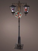 Latarnia dwuramienna 180cm 60LED wirujący śnieg (489732)