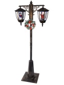 Latarnia dwuramienna 180cm 60LED wirujący śnieg (489732)