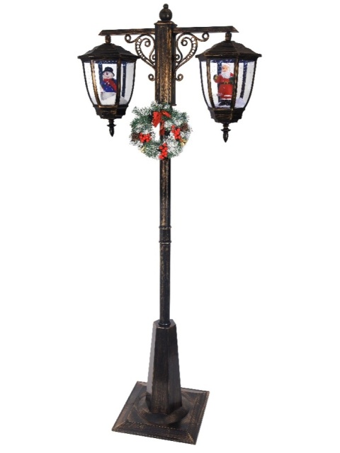 Latarnia dwuramienna 180cm 60LED wirujący śnieg (489732) Latarnia dwuramienna 180cm 60LED wirujący śnieg (489732)