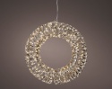 Wianek metalizowany złoty 38cm 400LED biały ciepły flash timer (490406) Wianek metalizowany złoty 38cm 400LED biały ciepły flash timer (490406)
