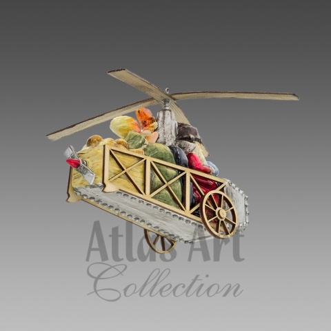Atlas Art Bauble: Airship (00890AA) Atlas Art Bauble: Airship (00890AA)