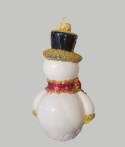 Bombka formowa: Bałwan w czarnym cylindrze (184) SE Bombka formowa: Bałwan w czarnym cylindrze (184) SE