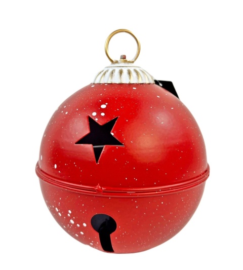 Small red metal bauble with speckles (RF0405) Small red metal bauble with speckles (RF0405)