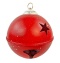 Red metal bauble, medium speckled (RF0399)