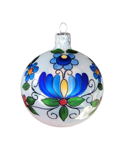 120 decorated baubles, pack of 4, FOLK (7) 120 decorated baubles, pack of 4, FOLK (7)