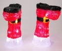 Santa's boots 33cm acrylic 30LED (AGX000220)