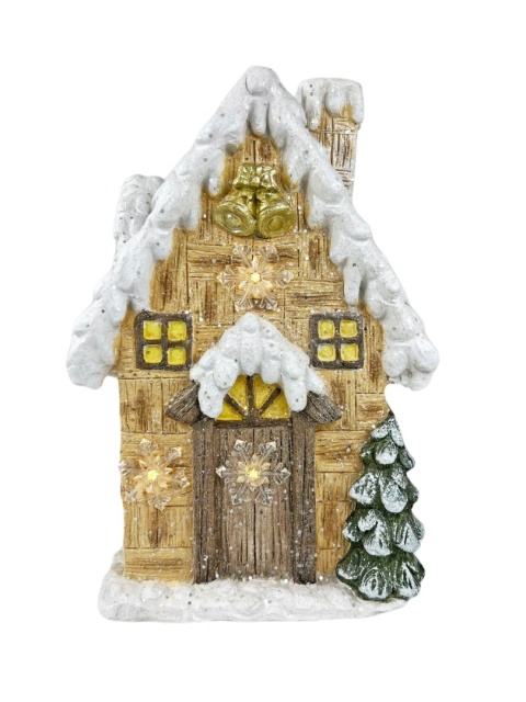 Domek ceramiczny z gwiazdkami LED(RF0368) Domek ceramiczny z gwiazdkami LED(RF0368)