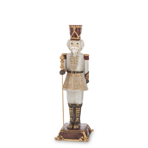 Nutcracker 31cm grey on polyresin base (156567)