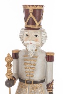 Nutcracker 31cm grey on polyresin base (156567)