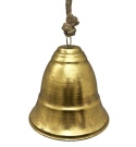 Bell on a rope, gold, large (RF0773)